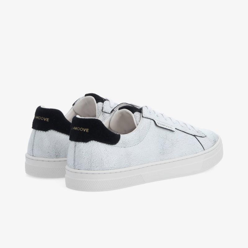 SPARKLE SNEAKER M - CRACKLED LTR/SD - BLACK